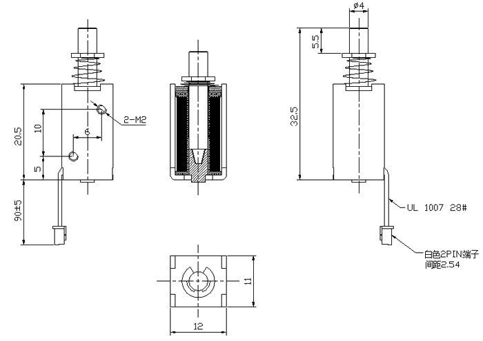 办公柜锁联系我们产品尺寸图
