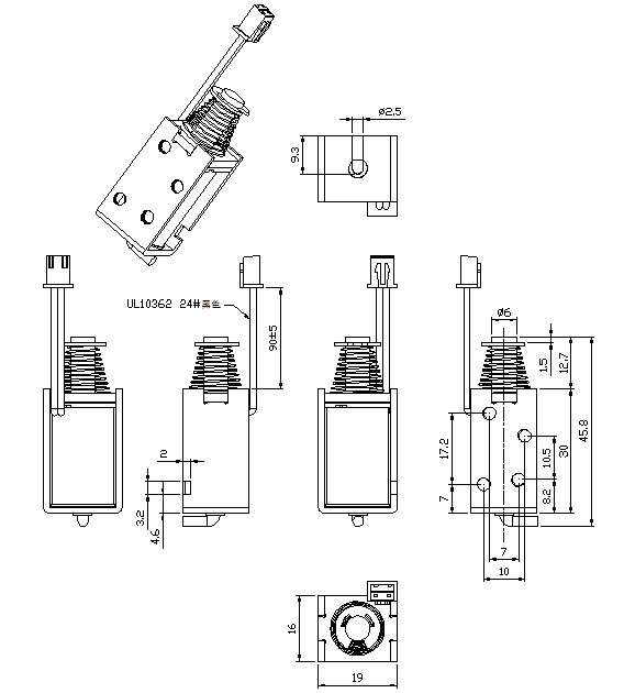 ����LED��Ʊ����ϵ���ǳߴ�ͼ