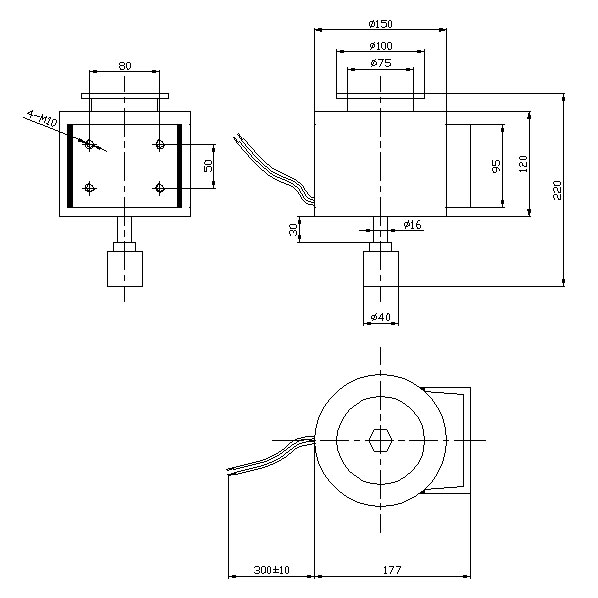 ��е�Զ����豸��Բ������ʽ��ϵ���ǳߴ�ͼ