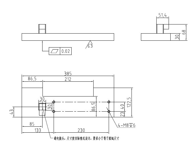 24V��е������ʽ��ϵ���ǳߴ�ͼ